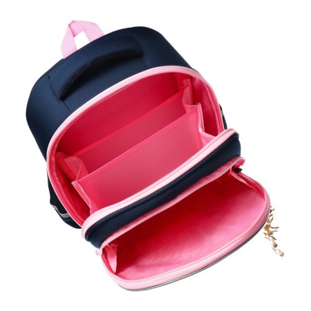Frame, 36 x 28 x 20 cm, Grizzly, from Plyusha, + keychain, dark blue/pink-7