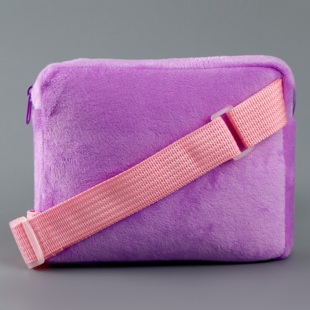 Children's bag "Bunny with a toy", lilac color-3