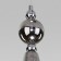 Suspended lamp with iLario glass ceiling, 40W, E14, 31x31 cm