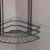 Bathroom shelf for the bathroom 4-tier native, 175 × 175 × 762 mm, black matte color