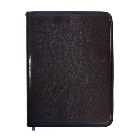 Business folder, artificial leather, 360 x 260 x 30 mm, handle "luxury" brown 6d011-1