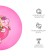 Children's ball zabiaka "Unicorn with a rope", d = 22 cm, 60 g, pink color