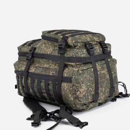 Tactical backpack, TAIF, 40 l, lightning department, 2 outer pockets, camouflage color/green-4