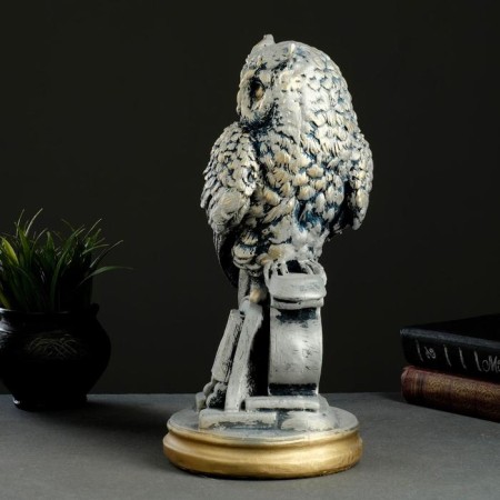 Pigger "Owl with the book" Silver, 21x17x35cm-6