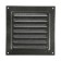 Ventilation grate Zein Lux RM1717SR, 175 x 175 mm, with a grid, metal, silver