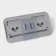Holder for bathrooms and kitchen accessories, 17 × 7 × 11 cm, color gray color