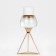 Summary metal, glass per 1 candle “Exclamation” Color Gold 9.5 x 9.5 x 17 cm