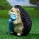Garden figure "Hedgehog with candy" 13x11x16cm