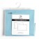 Set of pillowcases "Ethel" Blue color, 50x70 cm - 2 pcs, 100% cotton, calico