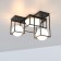 Ceiling chandelier Mantra Desigual, E27, 5x20W, 555x555x425 mm, black color