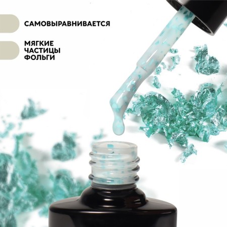 Gel nail polish, Milk Potal, 3 phase, 8ml, LED/UV, white/blue color (07)-1