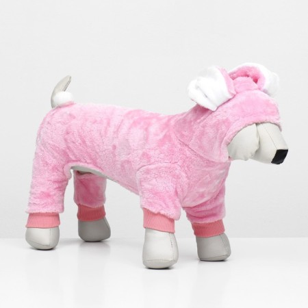 Assumes "Bunny" with a hood, size M (DS 30 cm, og 40 cm, Osh 30 cm), pink-2