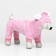 Assumes "Bunny" with a hood, size M (DS 30 cm, og 40 cm, Osh 30 cm), pink