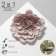 Brooch-stroke textile "flower" peony, color gray color