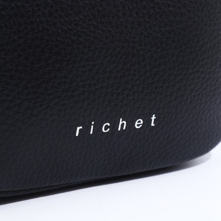 Women's bag Richet with a zipper, black color-3