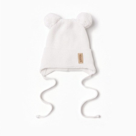 Children's hat minku rr 42-44, milk color-4