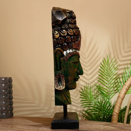 Souvenir "Head of Buddha" Albezia 50 cm-4