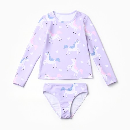 Baby swimsuit KAFTAN "Unicorns", height 98-104 cm, lilac-5