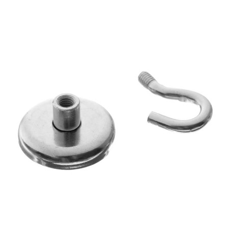 Magnet neodymium Cartage with a hook for a car, D: 36 mm. Clutch 18 kg-2