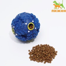 The croaking ball for dogs is large, hard, 9.5 cm, dark blue