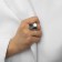 Ring metal "Trend" concave, color silver size 16