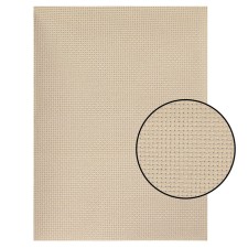 Embroidery canvas, No. 14, 30 × 40 cm, beige color