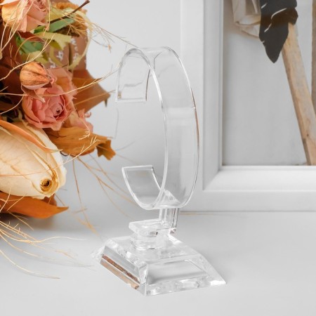 Clock/Bracelet stand, base 3.5 × 5.5 × 10 cm, outpostley 2 mm, color transparent color-1