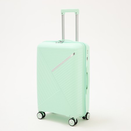 Middle suitcase 24 ", lightning department, code castle, 4 wheels, mint color