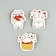 Set of stickers "Lovers", 5 x 5 cm