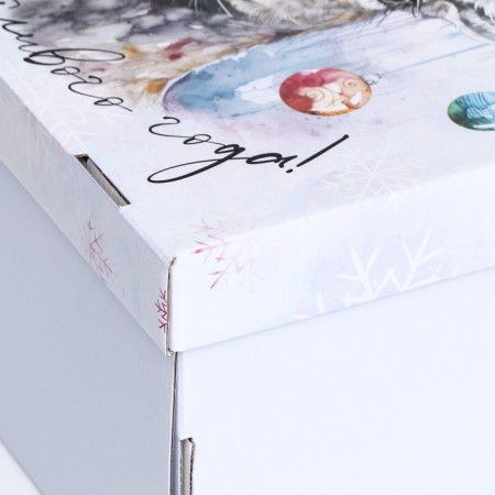 Folding box "New Year's deer", 31.2 x 25.6 x 16.1 cm-2