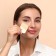 Makeup sponge, 5.5 × 4.5 cm, white/beige color