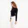 Women's longliva Minaku: Basic Line Black Color, Rr. 42