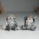 Polystone souvenir "Gnome in a gray long cap with a candy/bag" mix 6x4x5.5 cm