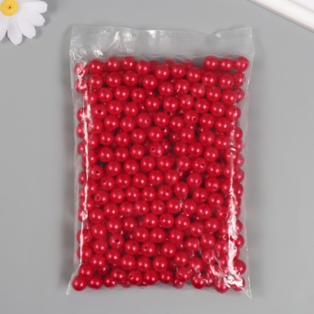 A set of beads "Pearls" d 12 mm, 250 gr, cherry-2