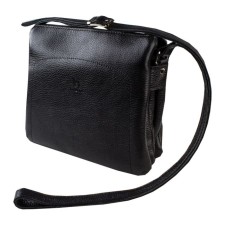 Cross-Bodi bag with Mumi zipper, external pocket, black color