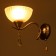 Bra "Laura" 1 lamp E27 60 W Antique bronze 28.5x17x21.5 cm.