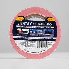 Signal tape Unibob 50mm x 150m, red-white