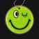 The reflective element "Smiley-flirt", d = 5 cm, yellow color