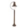 Garden-park lamp Feron PL576, IP44, E27, 60 W, 215x280x1000 mm, brown color