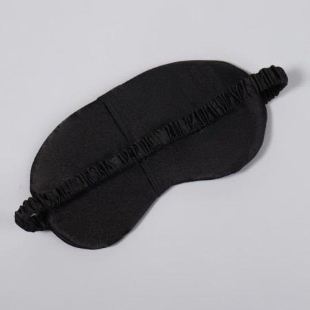 Sleel Mask "Silk", 19 × 10 cm, elastic band is single, black color-2