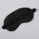 Sleel Mask "Silk", 19 × 10 cm, elastic band is single, black color