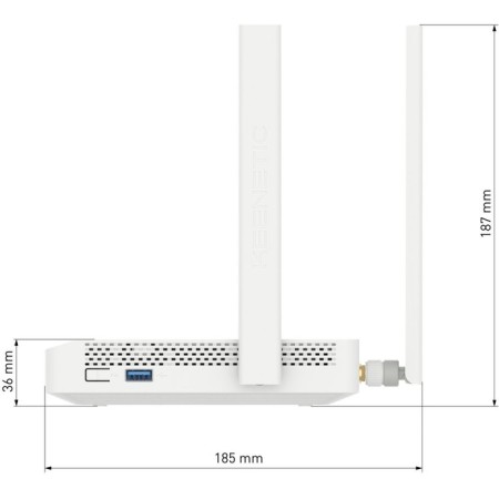 Wireless Keenetic Hero 4G+ (KN-2311) AX1800 10/1000/1000Base-TX/4G CAT.6 White-5