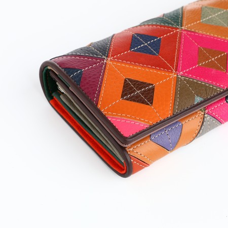 Women's wallet on magnets, colorful color-2