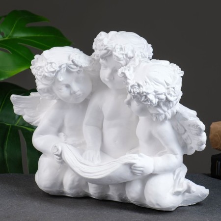 Figure "Triple Angel" White 16x28x22cm-3