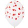 Latex ball 14 "" hearts are red ", crystal, silkography, set of 25 pcs.