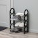 Shoe -shoe Dolyana, 4 tiers, 42 × 19 × 58 cm, black color