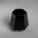 Ceramic geometry mug "Shiii", black, 300 ml, black color