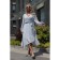 Women's dress, size 46, blue color