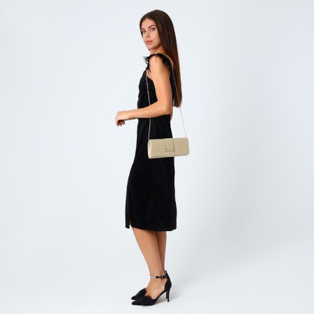 Female bag on a magnet, gold color-6