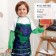 Apron with overturners Children's Ethel "Dino", 49 x 39 cm